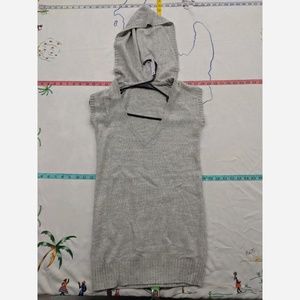 Women's Medium Lola Long Hooded Wool Blend Sweater